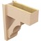 Ekena Millwork 8-in W x 18-in D x 22-in H Balboa Block Rough Cedar Woodgrain TimberThane Outlooker, Primed Tan OUTUR080X18X22BOA44RCPR - alternate 5